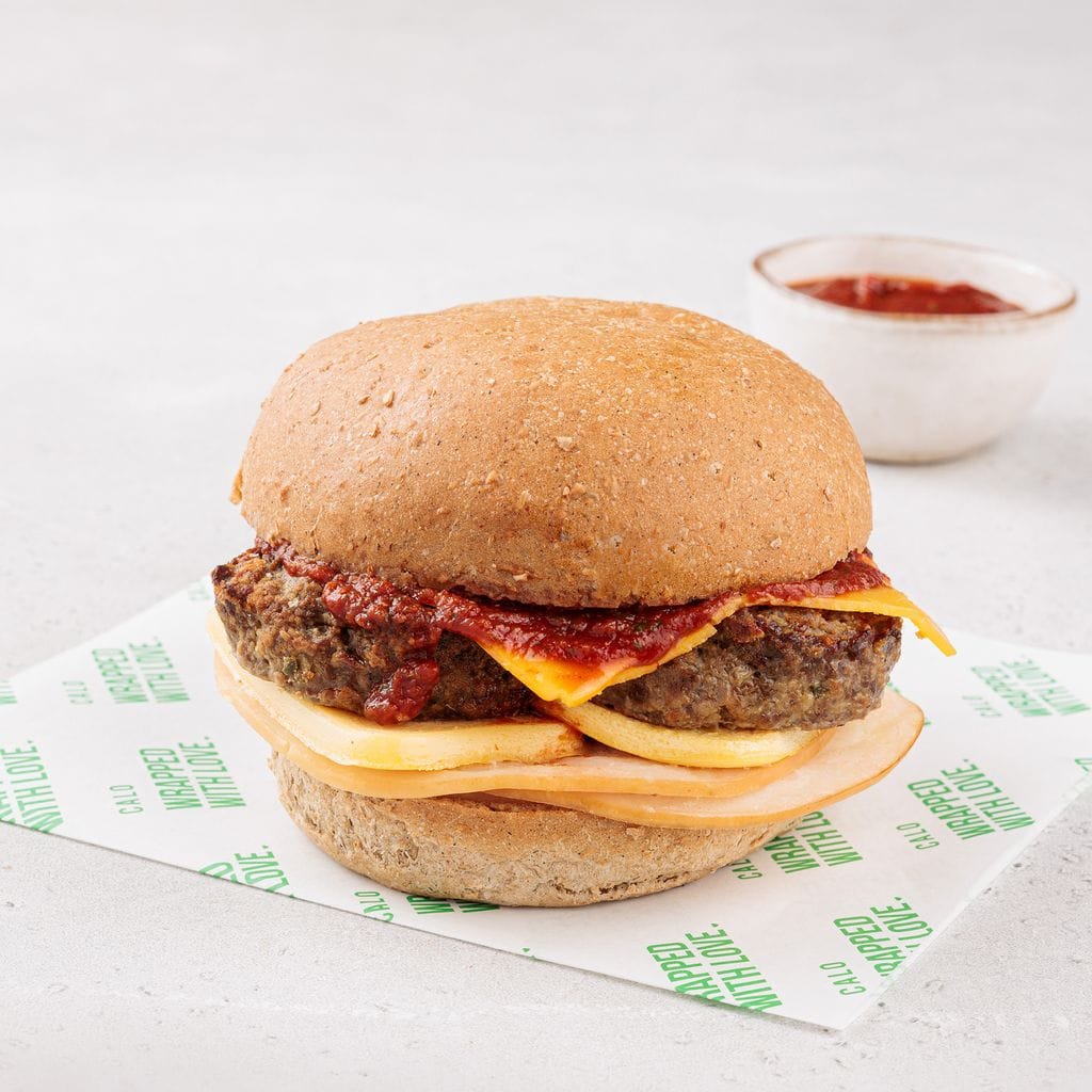 ساندويش باللحم والبيض