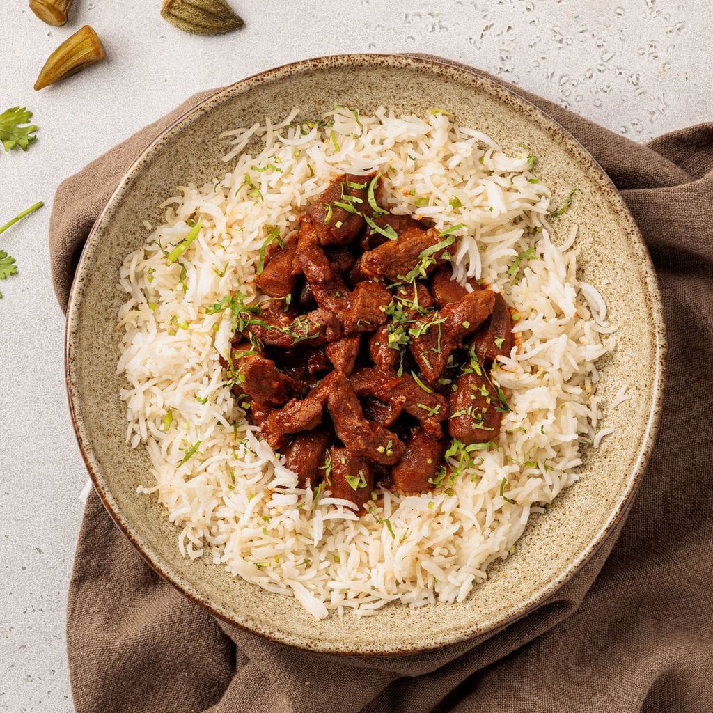 يخنة اللحم والبامية