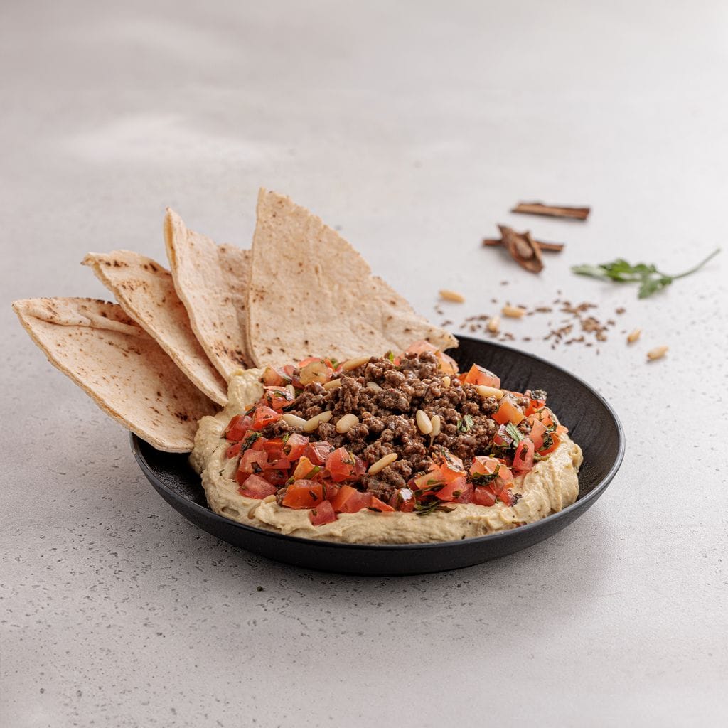 Meat with Hummus