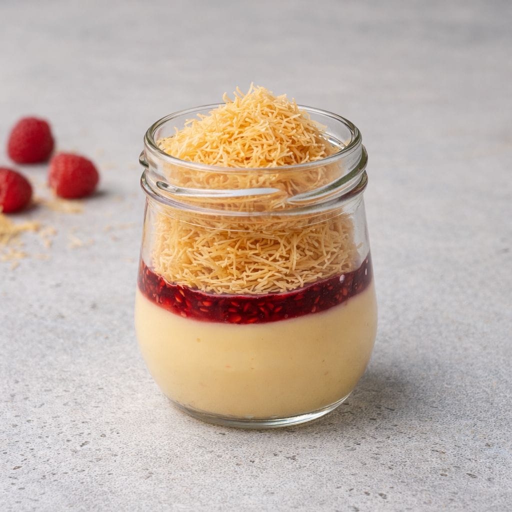 كنافة بالكريمة الانجليزية