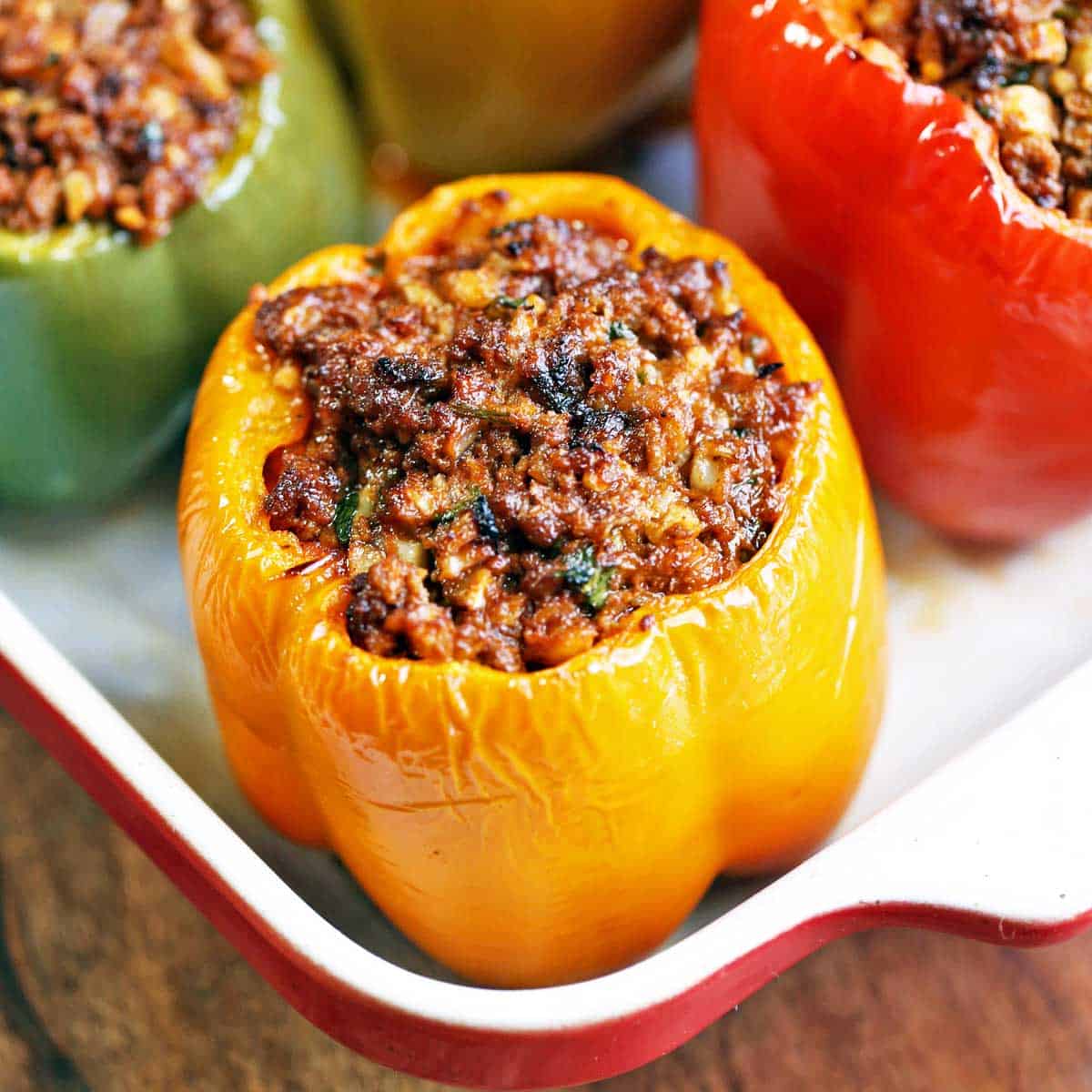 Stuffed Peppers without Rice
