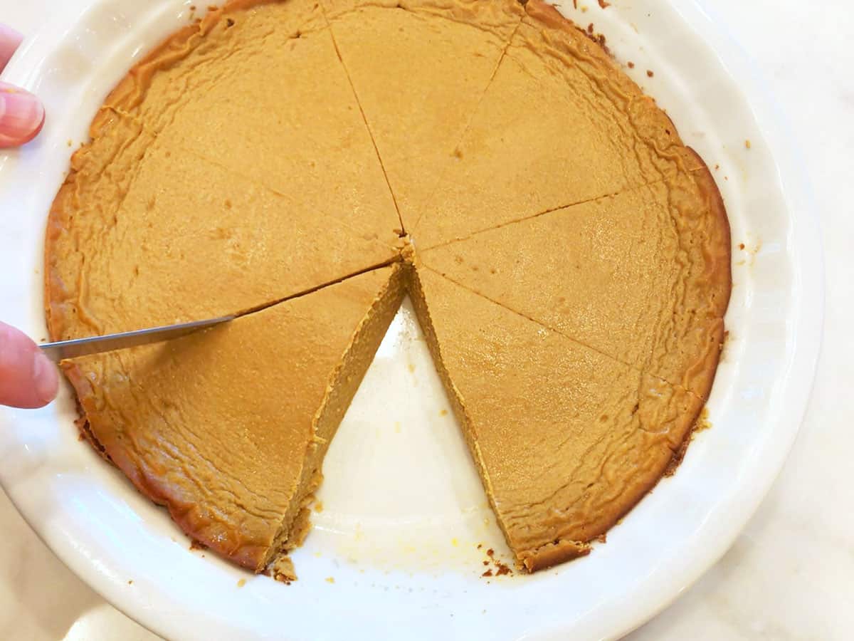 Slicing the pie.