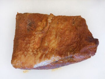 Brisket after three hours in the oven.