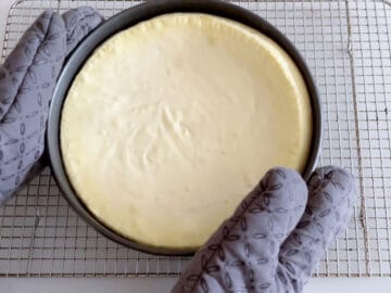 The cake is ready.