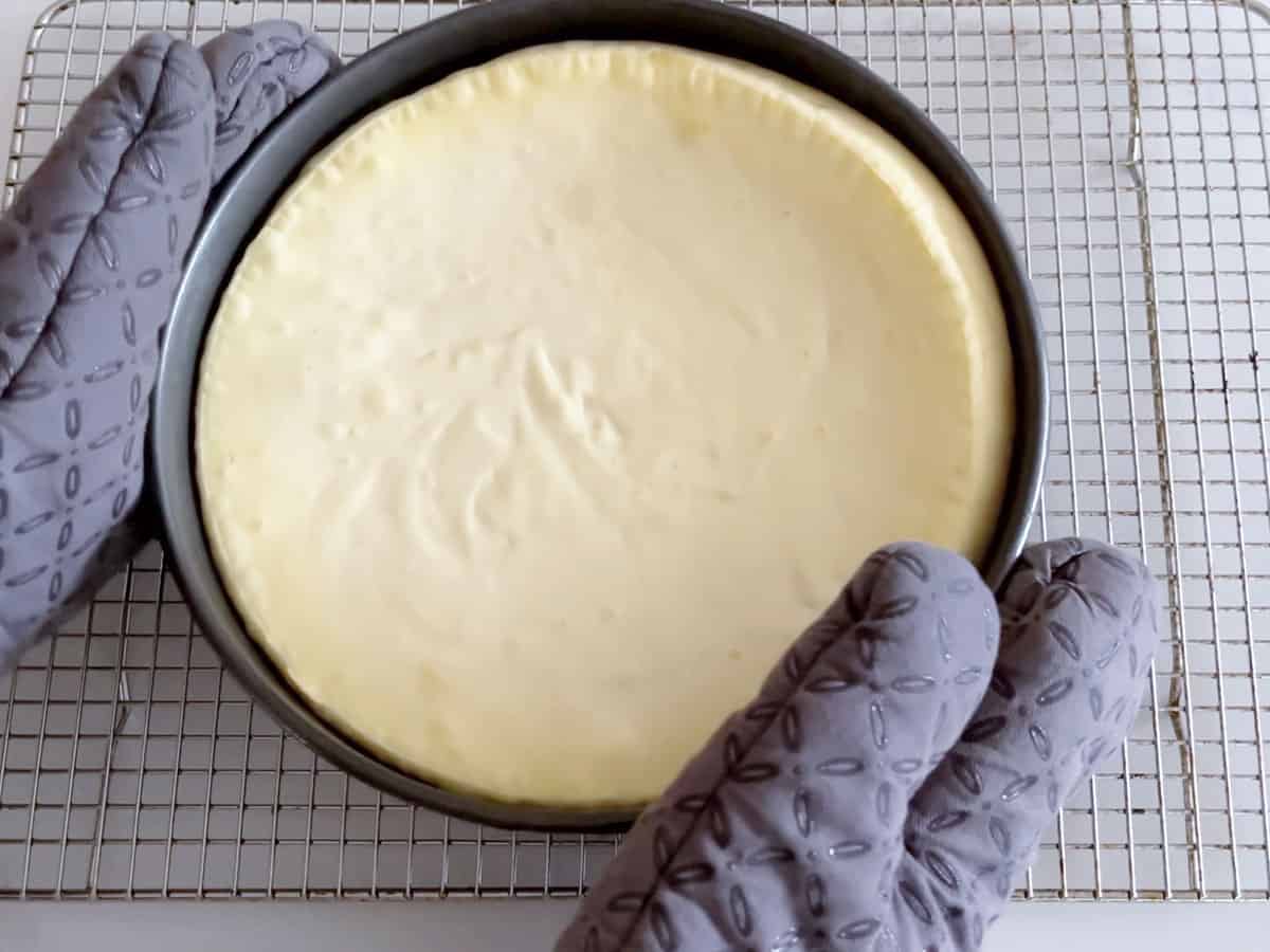 The cake is ready.