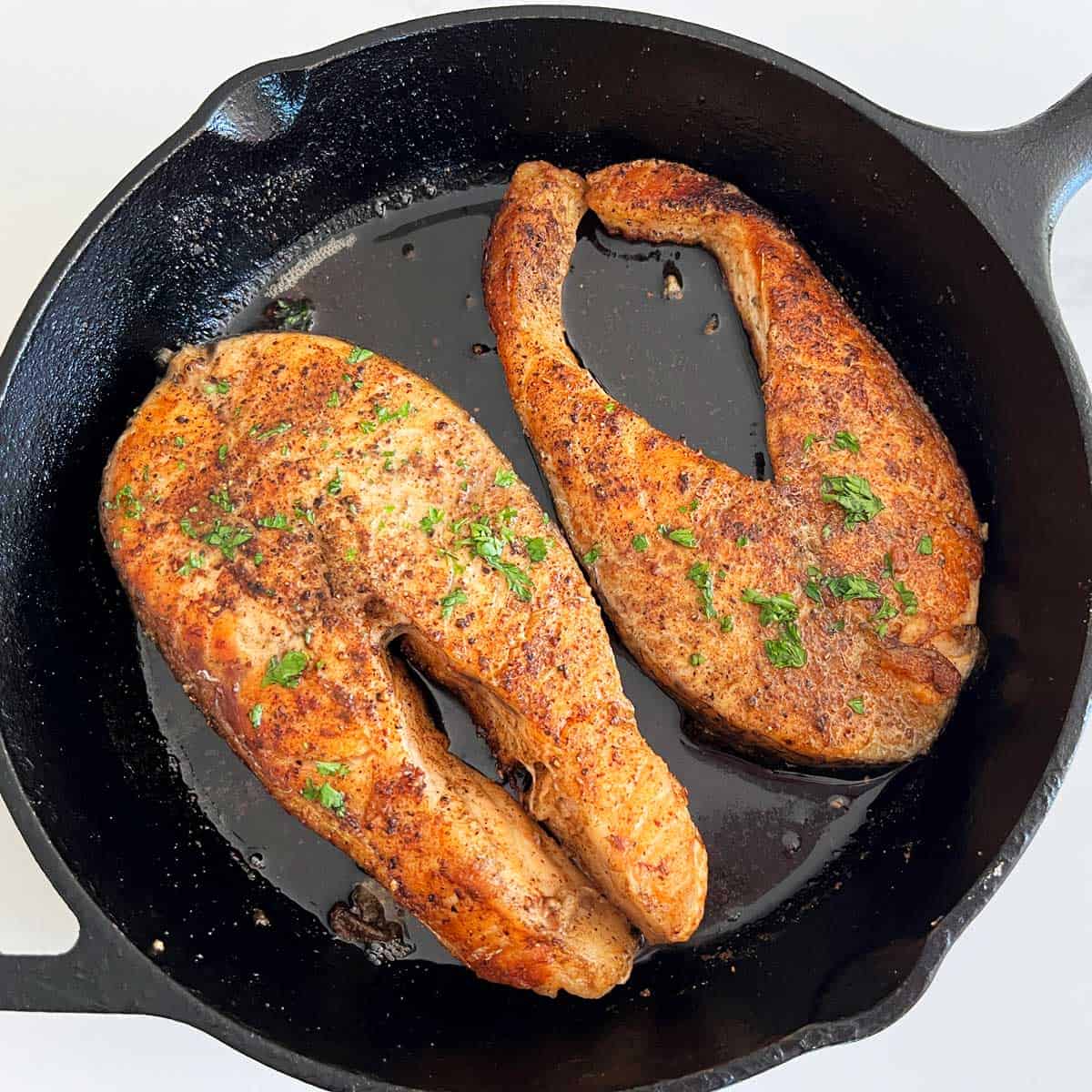 Pan-Fried Salmon Steak