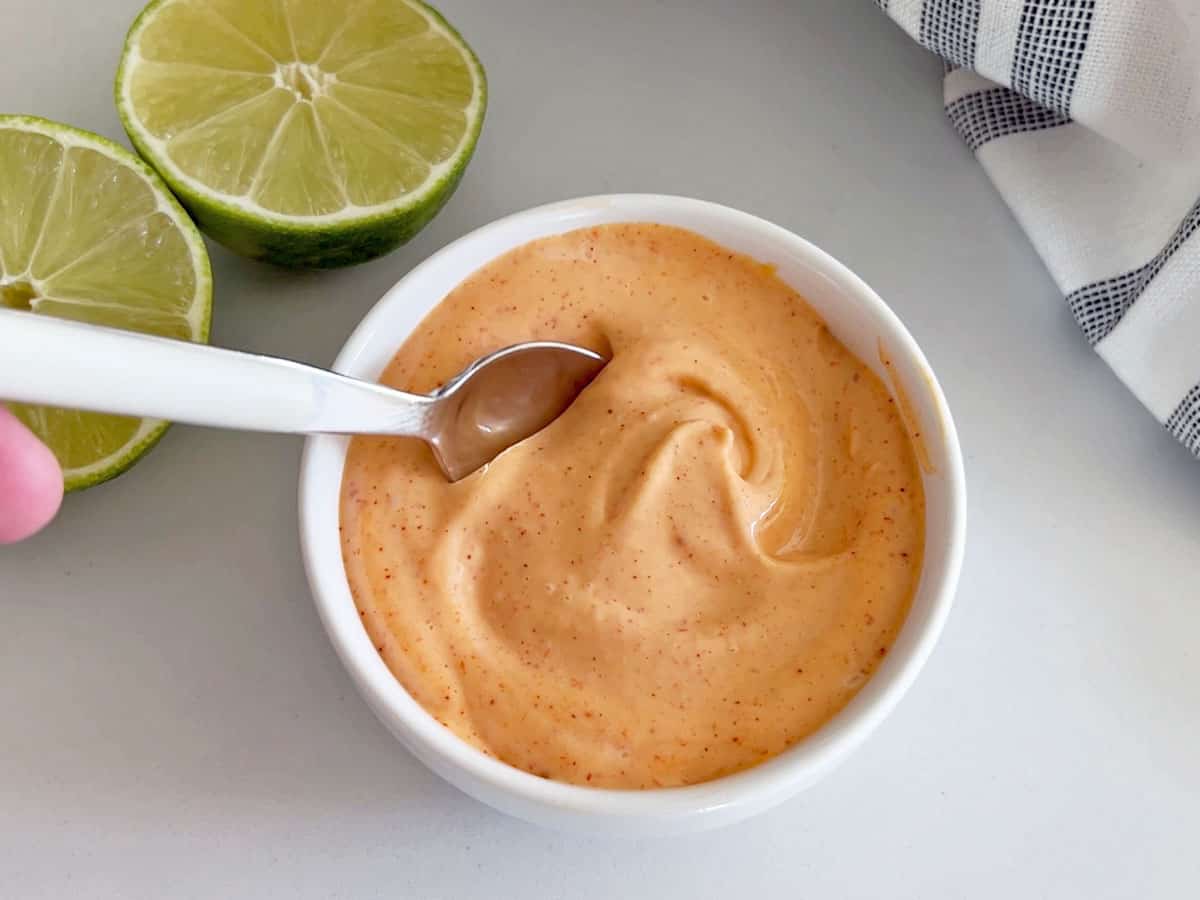 The mayo is served.