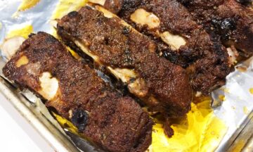 The ribs are ready.
