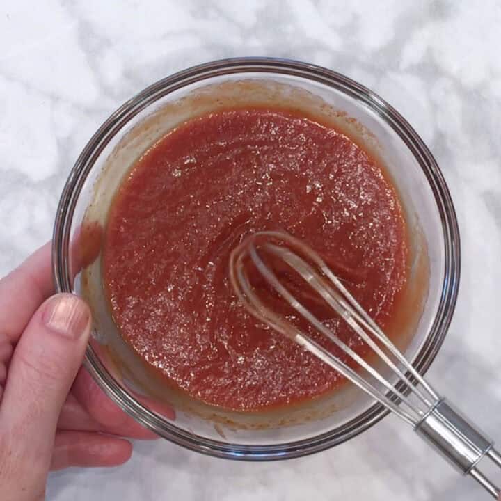 Remixing the sauce.