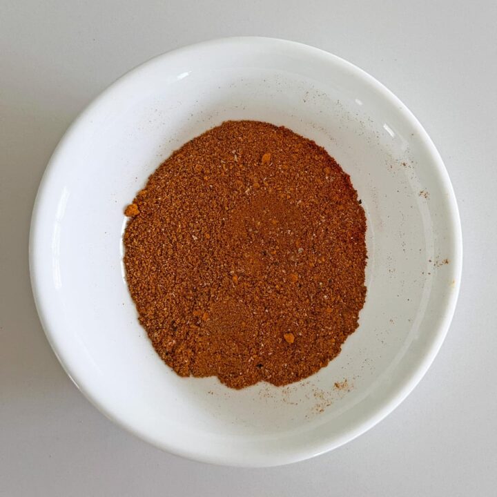 Seasoning mix in a bowl.