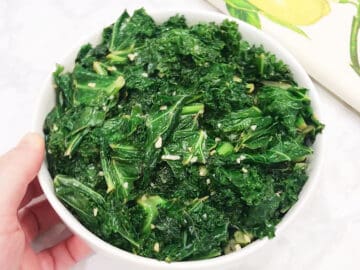The kale is served.