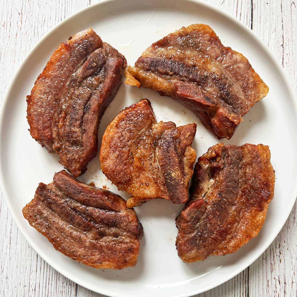 Oven-Baked Pork Belly Strips
