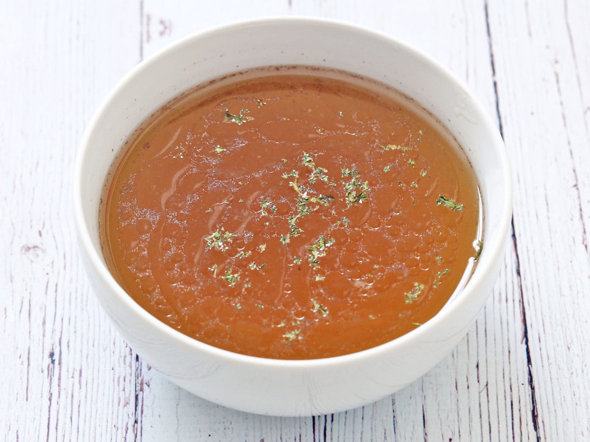Beef tongue broth.